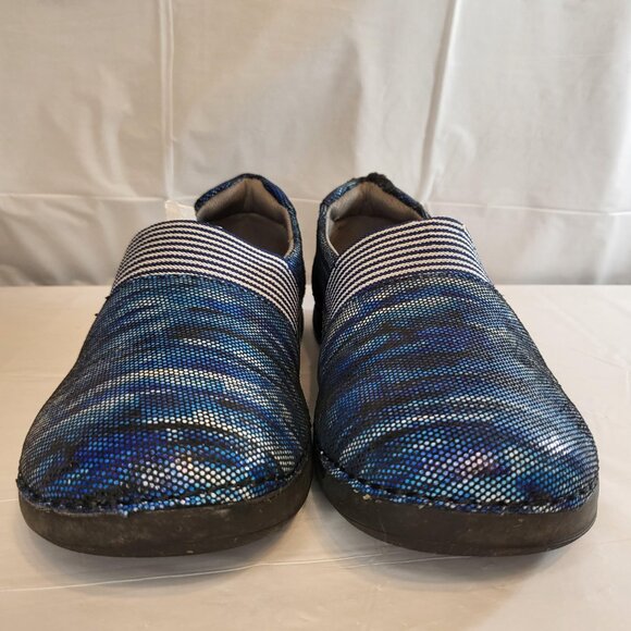 Alegria Glee Slip On Shoe Woman Size 38 EU Wavy Navy - Picture 3 of 8